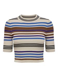 Only Onlmilla 2/4 Stripe Pullover Cs Knt