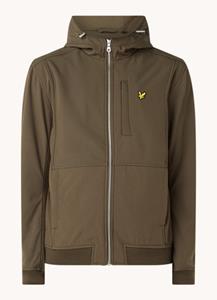 Lyle & Scott Softshell jack met capuchon en steekzakken