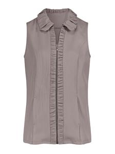 Dames Gilet taupe Größe