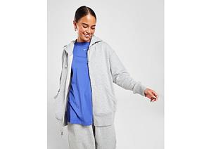 Nike Oversized fleecehoodie met rits over de hele lengte voor dames Sportswear Phoenix Fleece - Dark Grey Heather- Dames, Dark Grey Heather