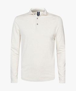 Profuomo heren beige single jersey polo