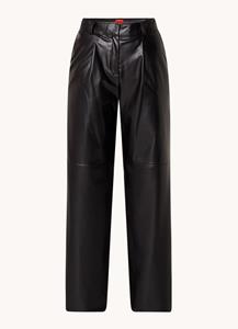 HUGO Herede Faux Leather Trousers - S