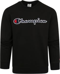 Champion Sweater Script Logo Zwart