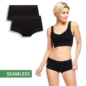 Bamboo Basics 2-pack - naadloos ondergoed short - dames hipster ondergoed - Sophie