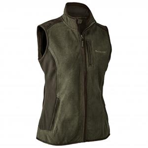 Deerhunter - Women's Pam Bonded Fleece Waistcoat - Fleecebodywarmer, olijfgroen
