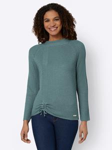 Pullover met lange mouwen in jade van heine