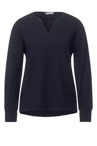 STREET ONE Langarmshirt, aus softem Materialmix