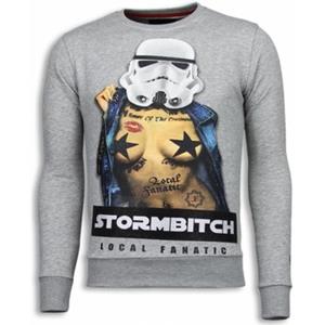 Local Fanatic Sweater  Stormbitch Rhinestone Licht