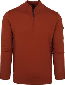 Suitable Half Zip Trui Brique