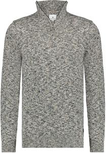 State Of Art Half Zip Melange Donkerblauw