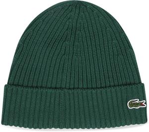 Lacoste Knitted Muts Donkergroen -