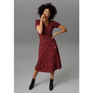 Aniston CASUAL Jerseykleid, in Wickeloptik