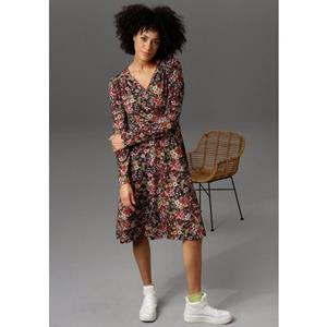 Aniston CASUAL Jerseyjurk in wikkel-look