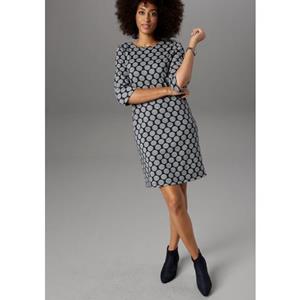 Aniston SELECTED Jerseyjurk met stippen & strepen