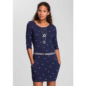 KangaROOS Jerseyjurk figuurvolgende pasvorm, van katoenmix (set, Met een afneembare riem)