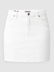 urbanclassics Urban Classics Frauen Rock Ladies Organic Stretch Denim Mini in beige