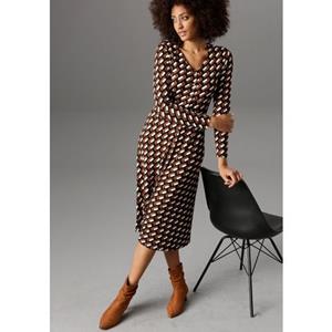 Aniston SELECTED Jerseyjurk met knoopsluiting