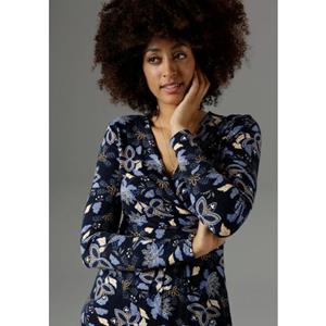 Aniston SELECTED Jerseykleid, mit intensivem Blumendruck