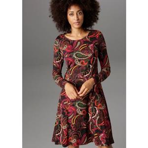 Aniston SELECTED Jerseyjurk Paisleydessin in volle kleuren