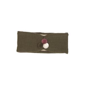 Sterntaler Gebreide hoofdband Bobble Donkergroen