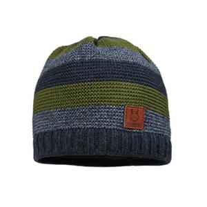 Maximo Beanie Blockringle koolstof gesmolten/greucarbon