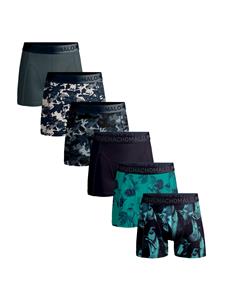 Heren 6-pack Boxershorts Print/Effen