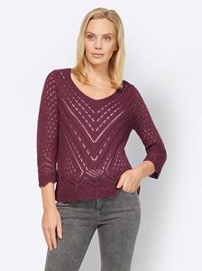 Pullover in bordeaux van Linea Tesini