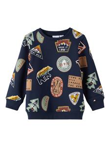 name it Sweatshirt Nmmoskan Dark Sapphire