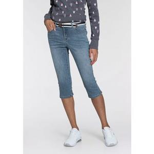 KangaROOS Capri jeans Capri-jeans met riem (set, Met een afneembare riem)