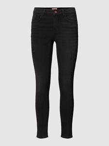 Only Frauen Slim Fit Jeans Daisy in schwarz