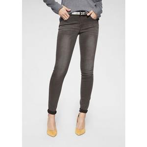 Tamaris Skinny fit jeans smalle broekpasvorm, normale taille, 5-pocket-vorm, used-wassing