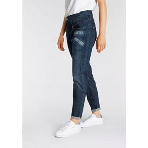 Herrlicher Ankle-Jeans SHYRA CROPPED ORGANIC, mit seitlicher Logo-Applizierung