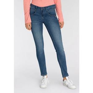 GANG Skinny fit jeans Medina met stijlvolle, half open knoopsluiting