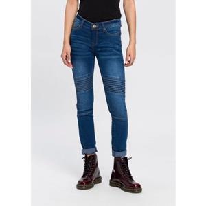 Arizona Skinny-fit-Jeans im Biker- Look, Low Waist