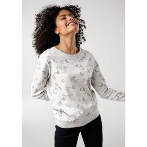 KangaROOS Sweatshirt, mit trendigem Schmetterlings-Allover-Druck