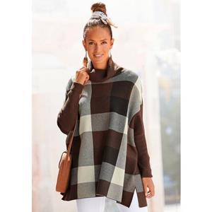 LASCANA Rollkragenpullover, im lässigen Poncho-Style