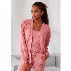 s.Oliver RED LABEL Beachwear Cardigan met brede knoopsluiting, loungewear