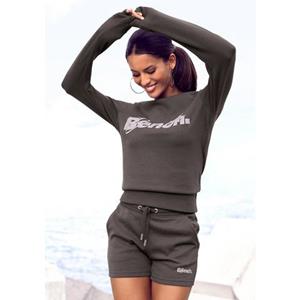 Bench. Loungewear Sweatshirt met logoprint en borduurwerk, loungepak