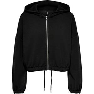 Only Frauen Zip Hoodie Scarlett in schwarz