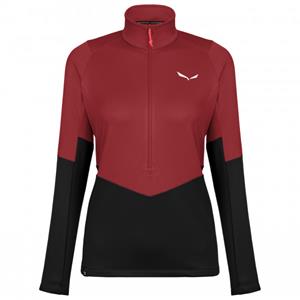 Salewa Women's Puez Polarlite Halfzip Fleece - Fleecetrui, rood/zwart