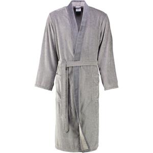 Cawö Heren Badjas 5840 Velours Kimono Stein 54