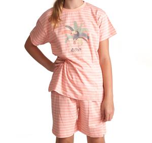 Cocodream Quality Cocodream meisjes shortama - Aloha - Goedkope meisjes nachtkleding - Pyjama korte broek - 100% katoen