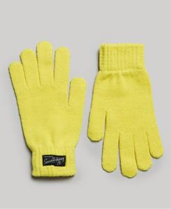 Superdry Vrouwen Uniseks Essential Logo Handschoenen Geel