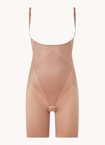 Thinstincts 2.0 Open-bust Mid Thigh Bodysuit SPANX | Dark Nude