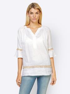 Blouse in ecru van Linea Tesini