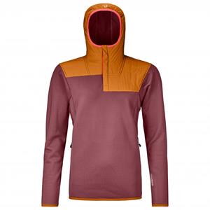 Ortovox Women's Fleece Plus Anorak - Fleecetrui, rood