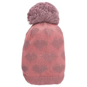 Sterntaler Pom pom hoed harten roze