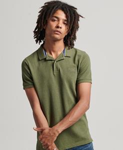 Superdry Male Klassiek Piqué Poloshirt Groen