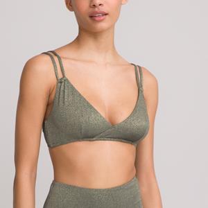 LA REDOUTE COLLECTIONS Triangel bikini-bh in lamée materie