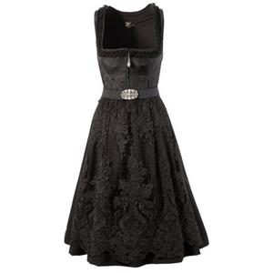 Turi Landhaus NU 20% KORTING:    Dirndl Dames, midi met geborduurde tulen schort (2-delig)
